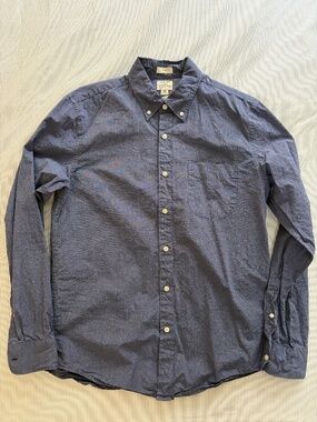 J.Crew Slim-Fit Button-Down Shirt, Medium, Blue